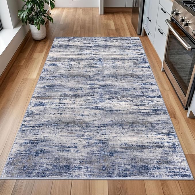 KOZYFLY 4x6 Area Rug Modern Abstract Washable Large Rugs - Image 4