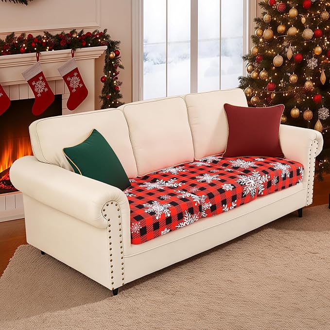 Smiry Printed Couch Cushion Covers, Stretch Soft Couch Covers - Image 2