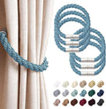 NICEEC 6 Pack Strong Magnetic Curtain Tiebacks Modern Simple Style Drape Tie by NICEEC
