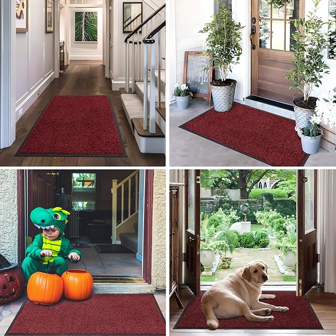 Mibao Front Door Mat, Dirt Trapper Welcome Mat - Image 8