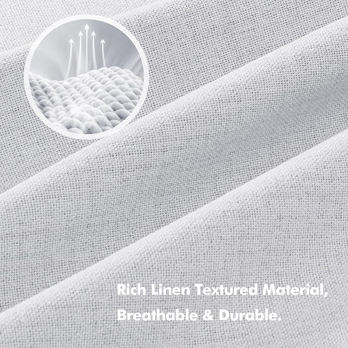 MIULEE 100% Blackout Linen Curtains - Image 3