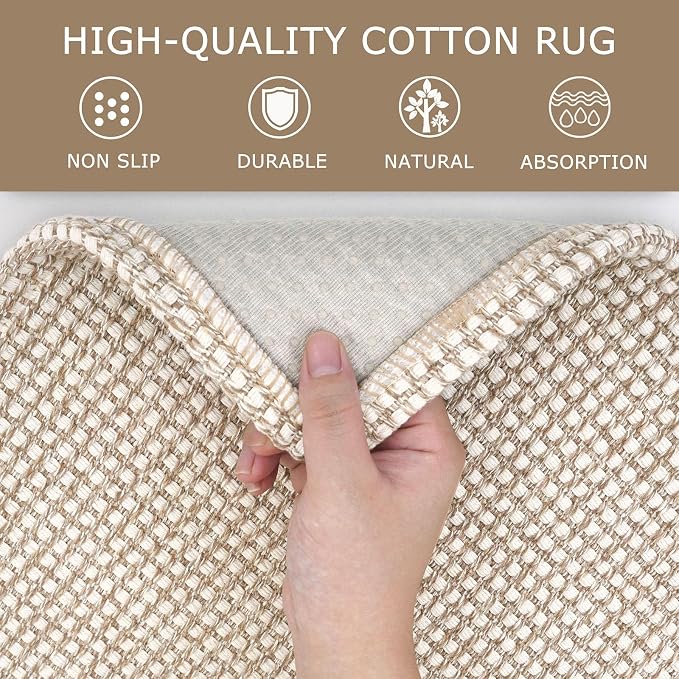 KOZYFLY Long Runners for Hallways 2x12 ft Washable Kitchen Runner Non Slip - Image 6