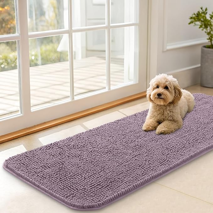 OLANLY Dog Door Mat for Muddy Paws 47x17, Absorbs Moisture and Dirt, Absorbent by OLANLY