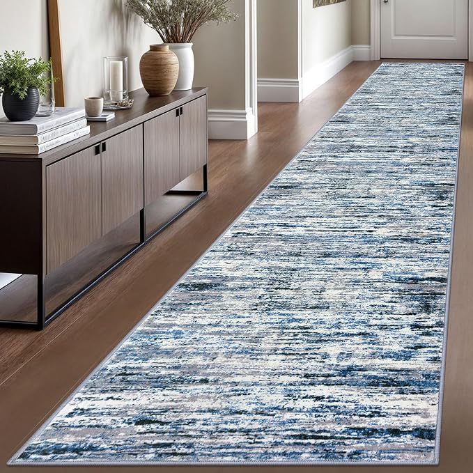 Lansny Modern Abstract Runner Rug 2.6x16 by lansny