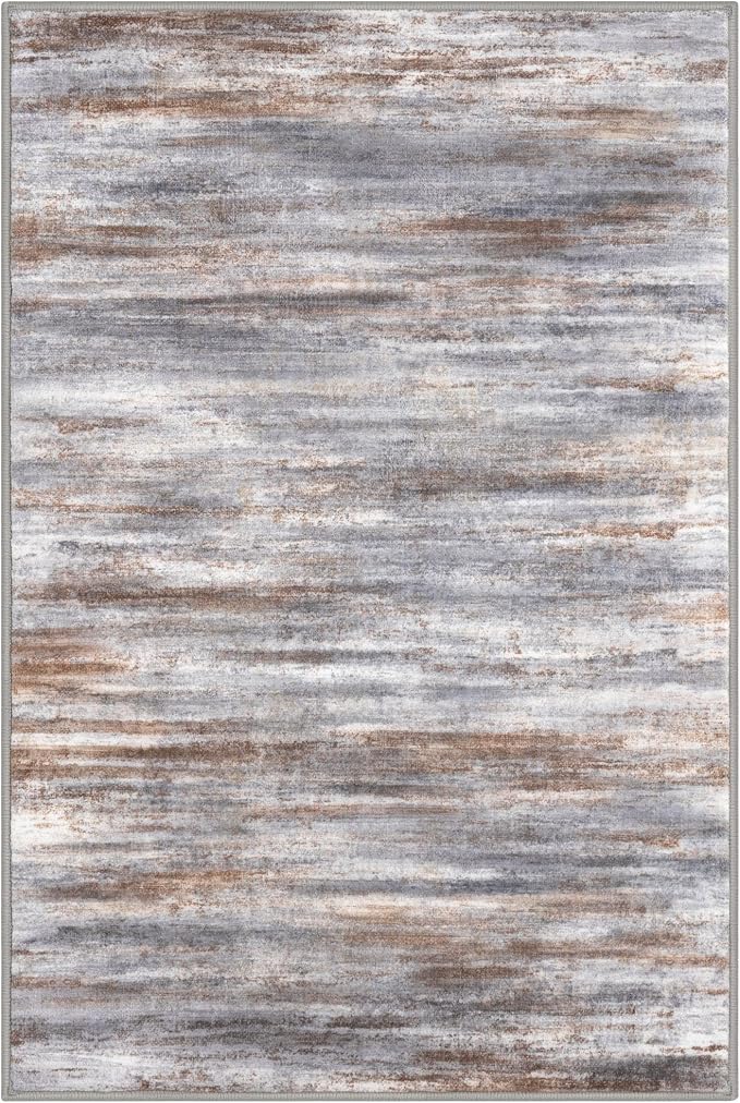 KOZYFLY Modern Abstract Small Area Rugs 2x3, Washable Kitchen Rug Non-Slip Soft - Image 8