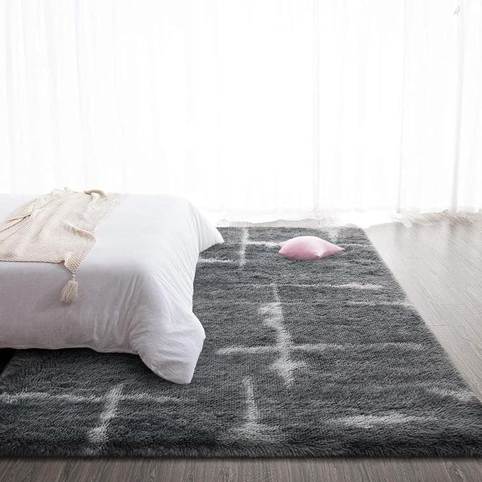 TWINNIS Super Soft Shaggy Rugs Fluffy Carpets, 6x9 Feet, Indoor Modern Plush - Image 5