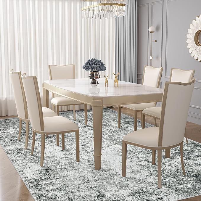 XLUEZ 6x9 Area Rugs for Living Room, Washable Modern Abstract Large Area Rug - Image 5
