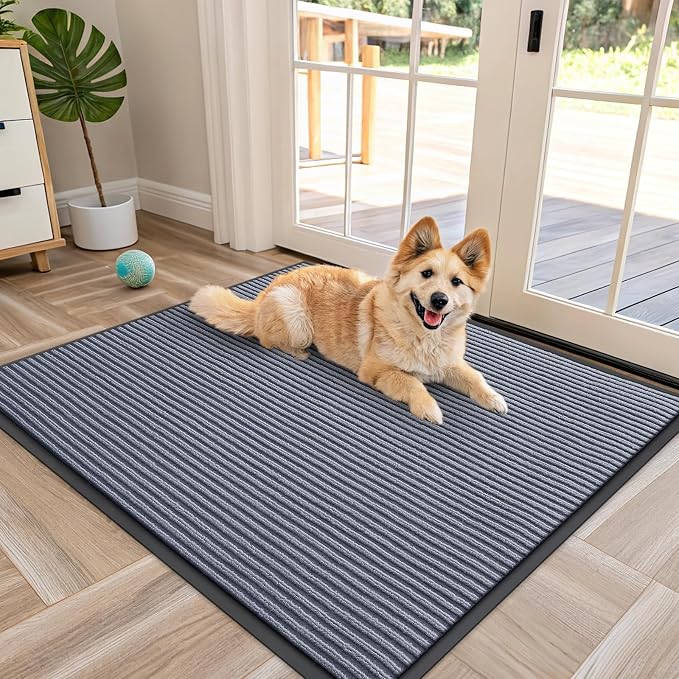 OLANLY Front Door Mat Indoor Outdoor Entrance, Waterproof Heavy Duty Doormat by OLANLY