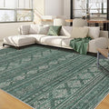 Nakagishi Green Rug Area Rugs 5x7: Washable Boho Large Neutral Modern Soft by NakagishiAreaRug
