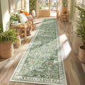Yamaziot Washable Runner Rug 2x10 – Floral Non Slip Boho Hallway Runner Rug by Yamaziot