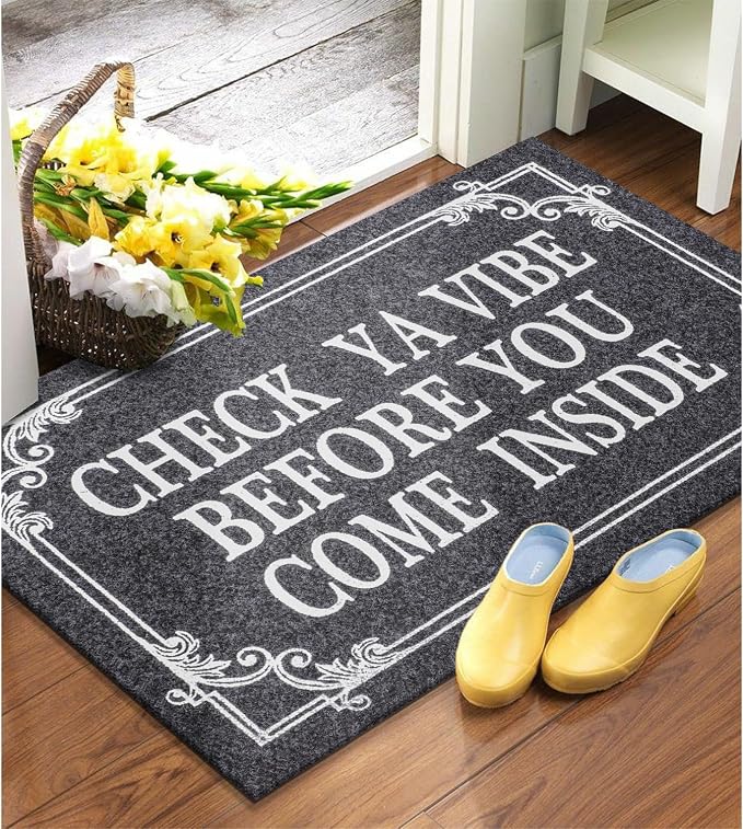 Front Door Door Mat Indoor Outdoor Entrance Doormat Rubber Welcome Door Mat - Image 2