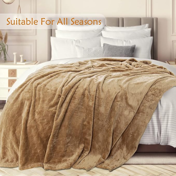 TOONOW Fleece Blanket Super Soft Cozy Throw Blanket 50" x 60", Lightweight - Image 3