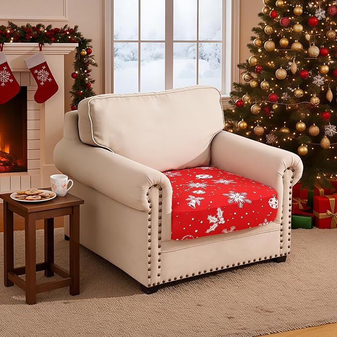 Smiry Printed Couch Cushion Covers, Stretch Soft Couch Covers - Image 2