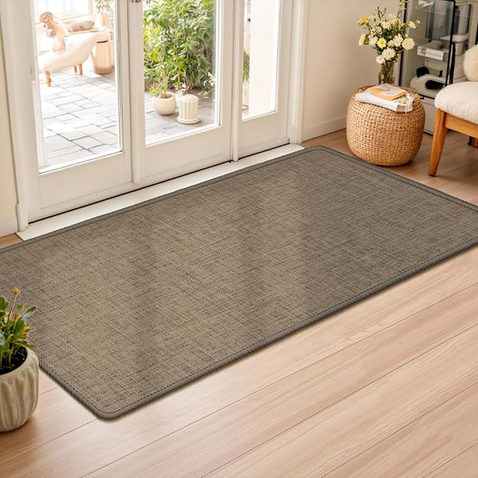 LEKEEPGO Ultra Thin Indoor Door Mat 24"x47", Low-Profile Door Mat Indoor by LEKEEPGO