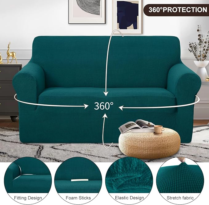 U-NICE HOME Loveseat Cover Stretch Couch Cover Sofa Cover Sofa Slipcover - Image 3