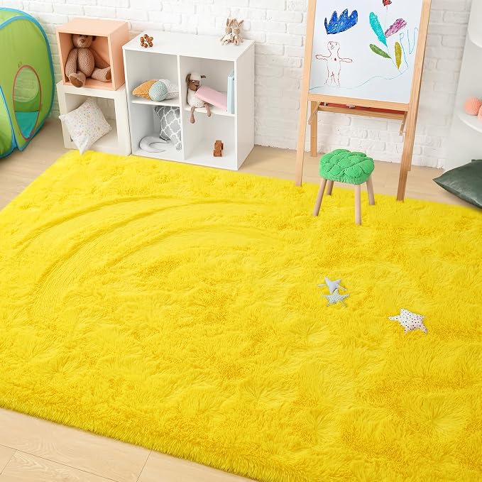 Amearea Premium Soft Fluffy Rug Modern Shag Carpet, 9x12 Feet, Fuzzy Shaggy Rugs - Image 4