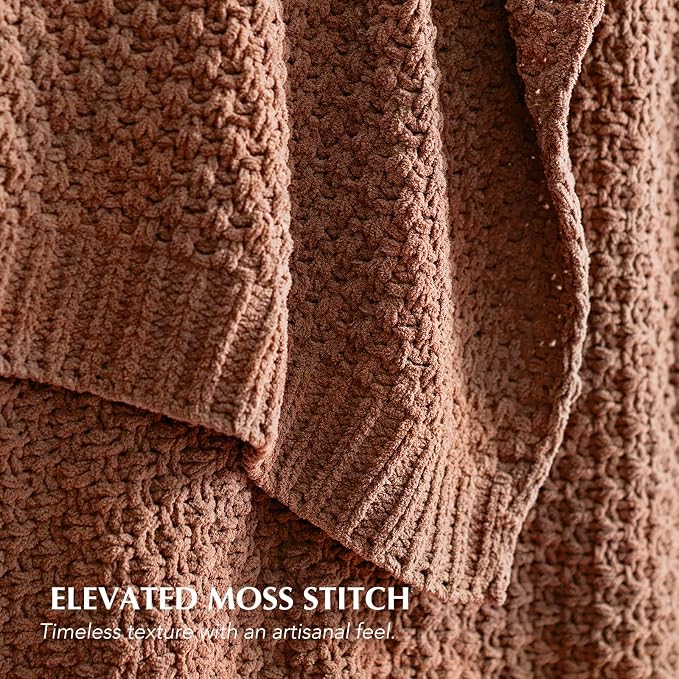 EVERGRACEHOME Chunky Chenille Knit Throw Blanket - Image 2