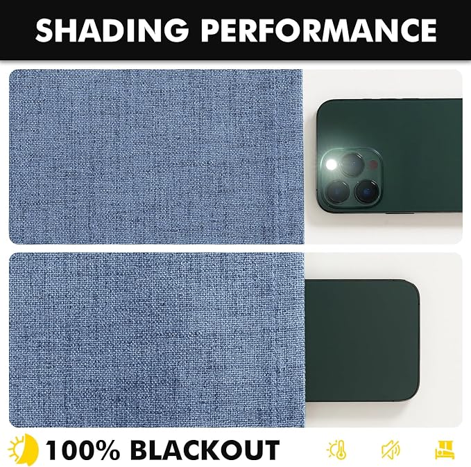 MIULEE 100% Blackout Linen Curtains - Image 7