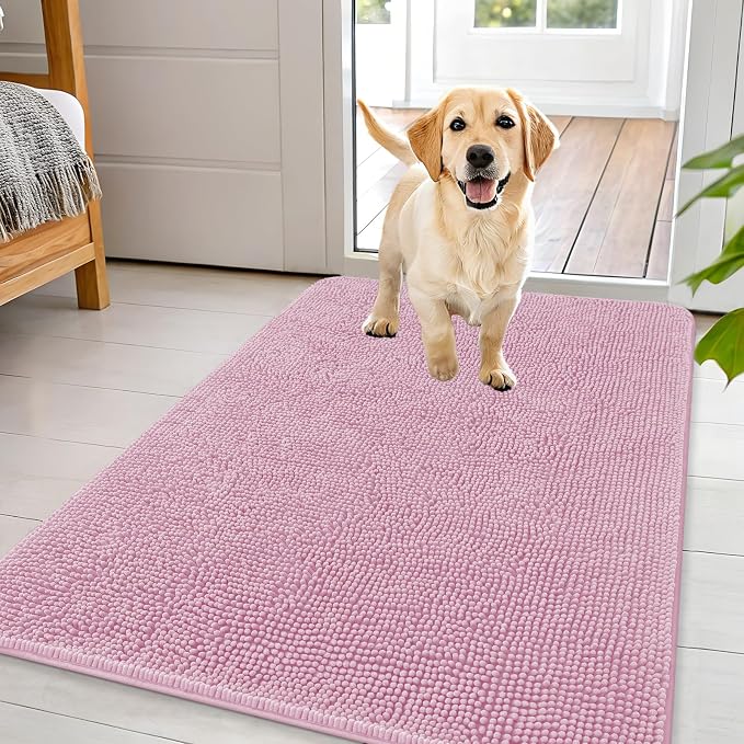 OLANLY Dog Door Mat for Muddy Paws 44x32, Absorbs Moisture and Dirt, Absorbent by OLANLY
