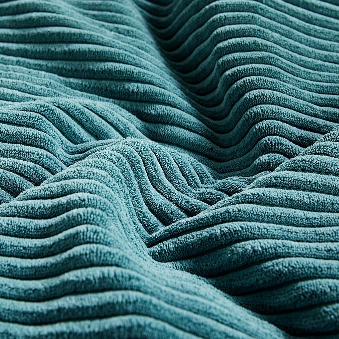 Fancy Homi 2 Packs Teal Lumbar Decorative Throw Pillow Covers 12x20 Inch - Image 5