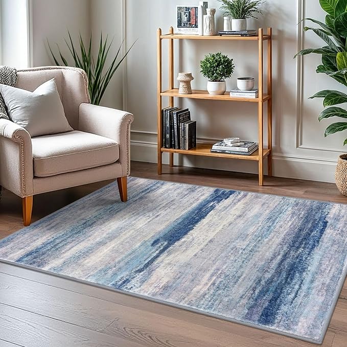 KOZYFLY 3x5 Rug Modern Ombre Living Room Area Rug, Washable Rugs - Image 7