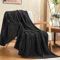 inhand Black Soft Throw Blanket by inhand