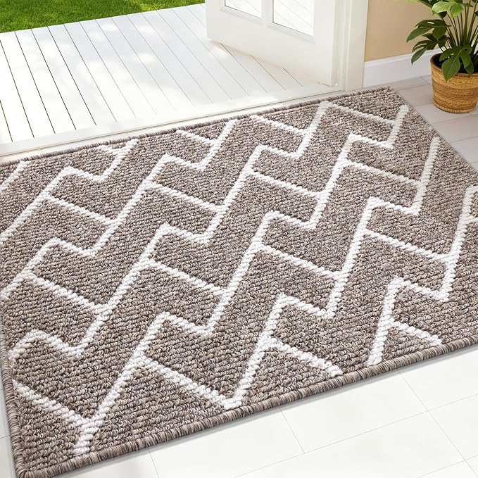 OLANLY Front Door Mat, Non-Slip Rubber Backing, Dirt Resistant and Absorbent by OLANLY