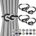 NICEEC 4 Pack Mini Magnetic Curtain Tiebacks Nordic Simple Style Drape Tie by NICEEC