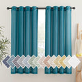 NICETOWN Linen Sheer Curtains 63 inch Length 2 Panels, Grommet Semi Sheer by NICETOWN