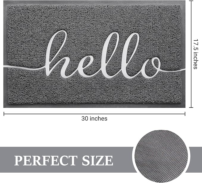 BeneathYourFeet Door Mat, Welcome Mat Low Profile Front Doormat Non Slip Mats - Image 3