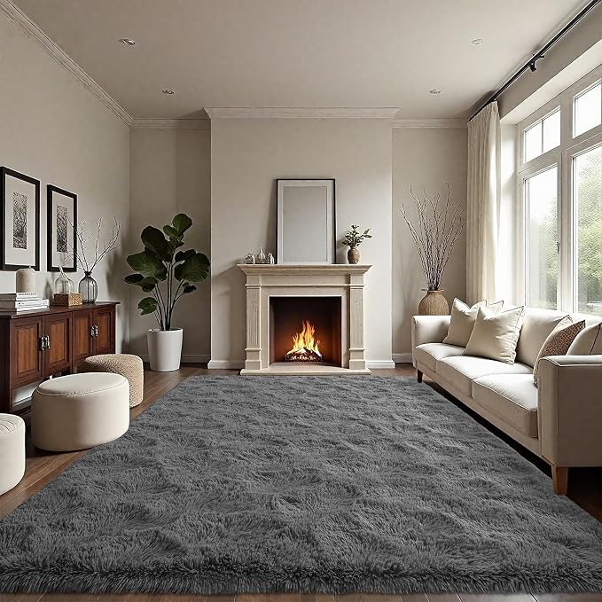 LOCHAS Ultra Soft Indoor Modern Area Rugs 6x9, Fluffy Living Room Carpets - Image 3