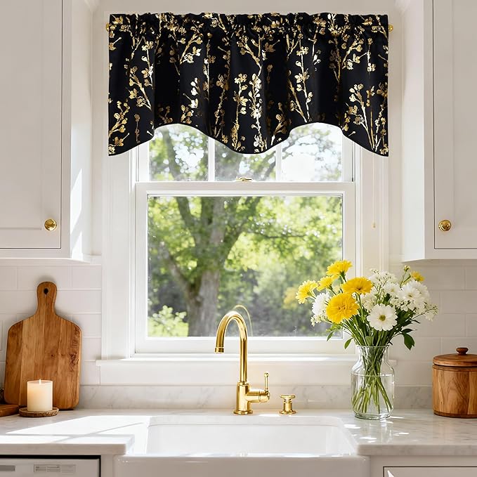 NICETOWN Blackout Kitchen Valances - Image 4