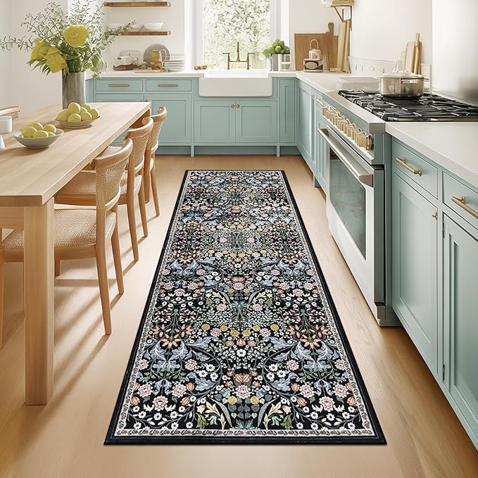 Runner Rug for Entryway: 2x6 Kitchen Rugs Non Slip Washable Ultra-Thin Soft by PLHXFRSoftAreaRugs