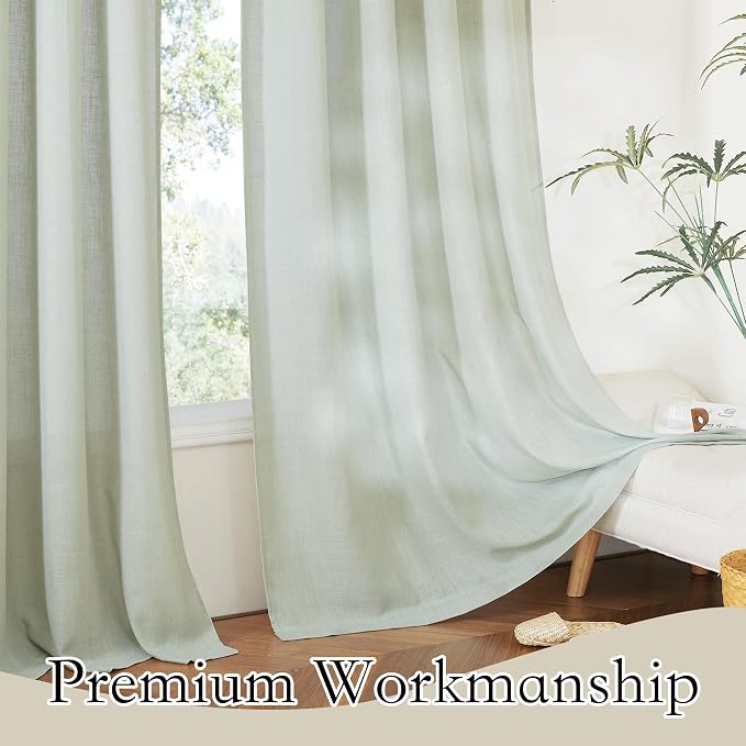RYB HOME Semi Sheer Curtains - Image 5