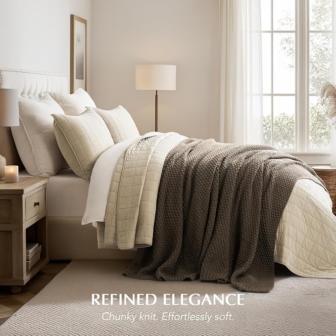 EVERGRACEHOME Chunky Chenille Knit Throw Blanket - Image 5