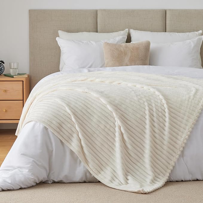 BEDELITE Twin Blanket for Couch & Bed, 300GSM Soft & Warm Fleece Blanket - Image 8