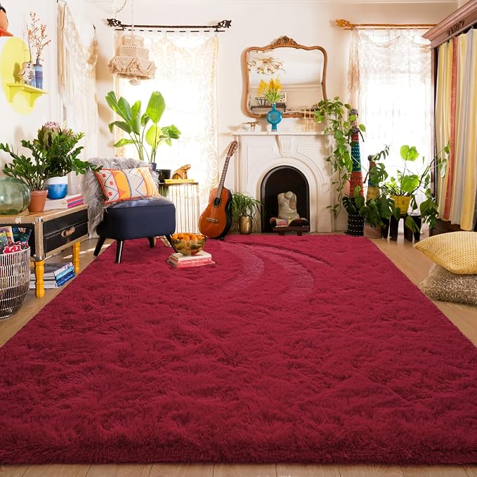 Amearea Shag Fluffy Area Rug for Bedroom Girls Living Room, Extra Soft and by AmeareaDirect