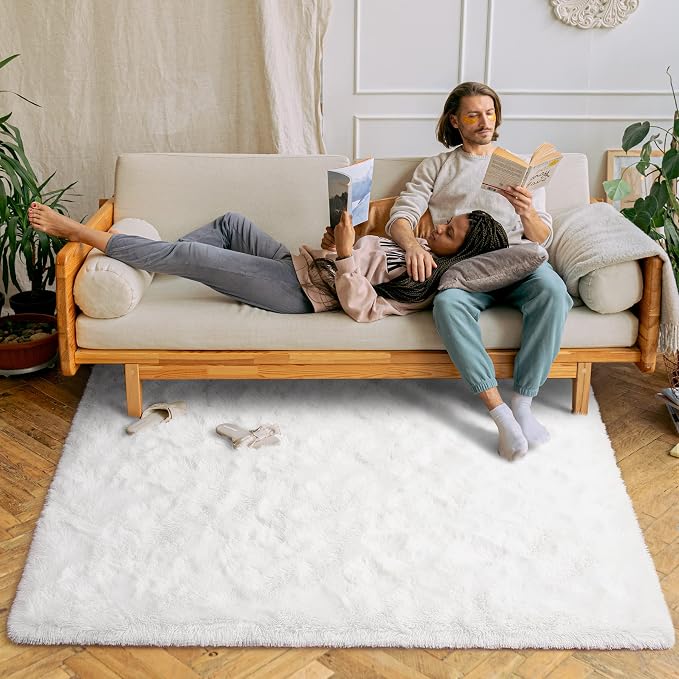 Chicrug Soft Area Rugs for Bedroom Living Room Plush Fluffy Rug 9x12 Feet - Image 2