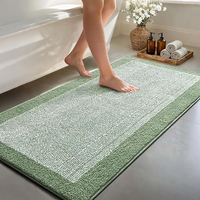 70x24 Long Bathroom Rugs Washable Non Slip, Soft Absorbent Quick Dry Mats by Unknown