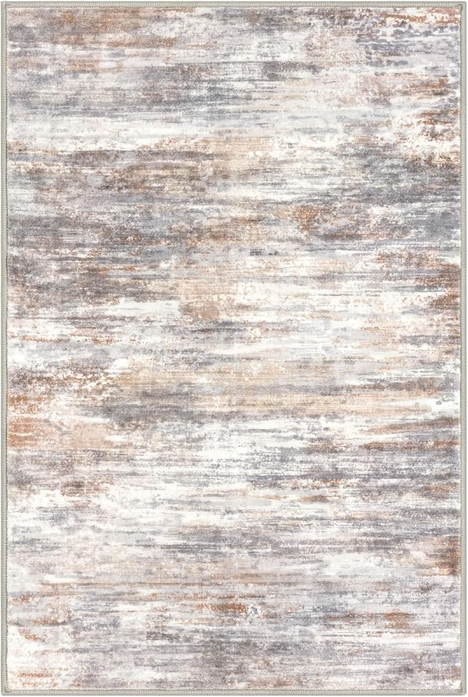 KOZYFLY Modern Abstract Small Area Rugs 2x3, Washable Kitchen Rug Non-Slip Soft - Image 8