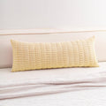 Corduroy Decorative Throw Pillow Covers 14x36 Inch Soft Striped Pillow Covers by Unknown