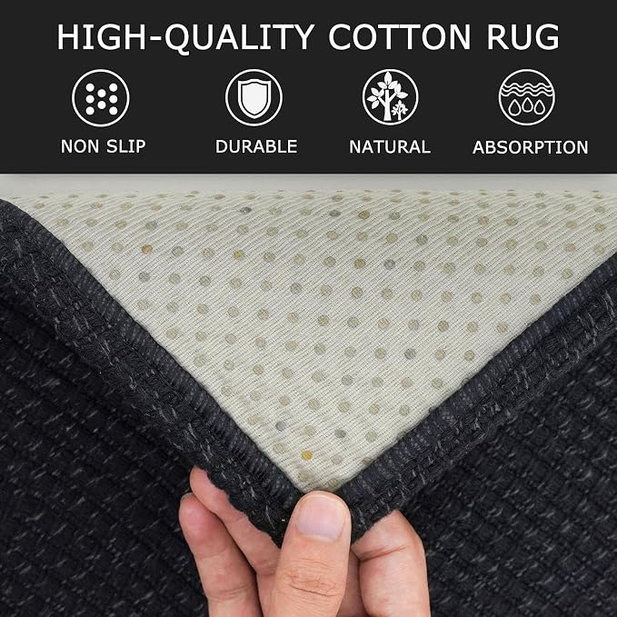 KOZYFLY Rugs for Entryway 3x5 ft Washable Area Rug Non Slip Rubber Backed Entry - Image 6