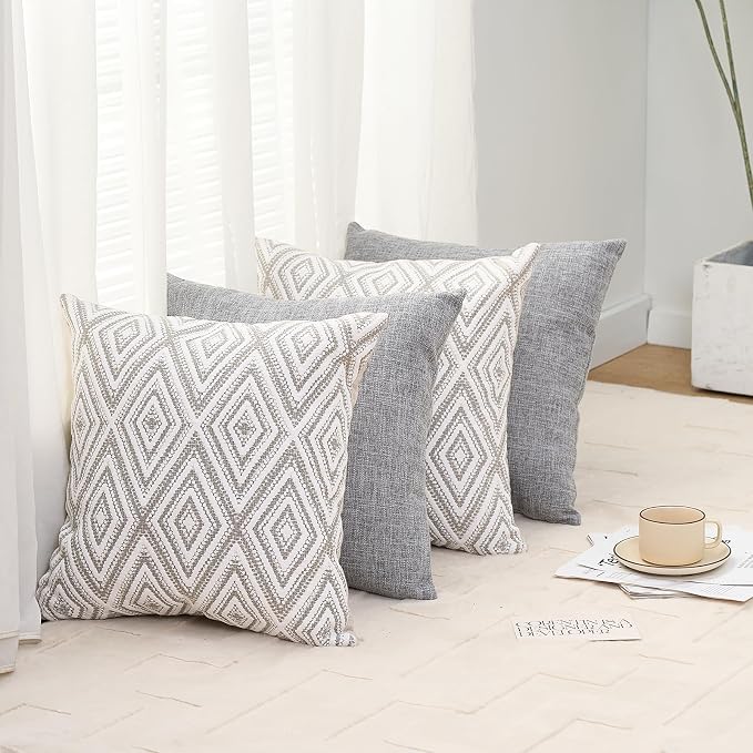 HPUK Decorative Throw Pillow Covers Set of 4 Couch Pillows Accent Cushion Cover - Image 7