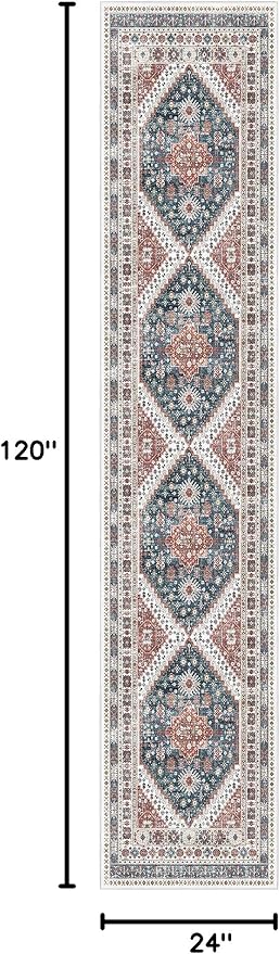 Madane Runner Rugs for Hallway 2x10 Long Washable Non-Slip Hallway Runner Rug - Image 2