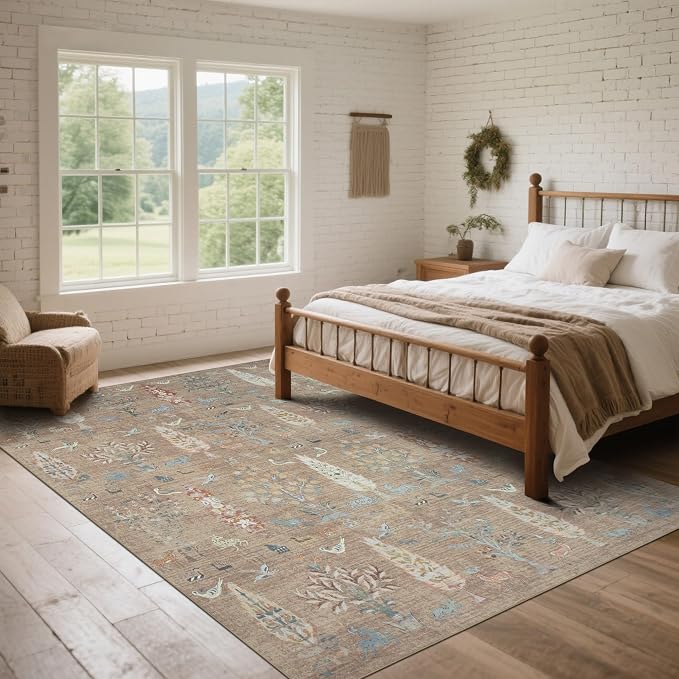 Washable Rugs 8x10 Area Rugs for Living Room, Dining Room-Large Ultra Soft Faux - Image 8