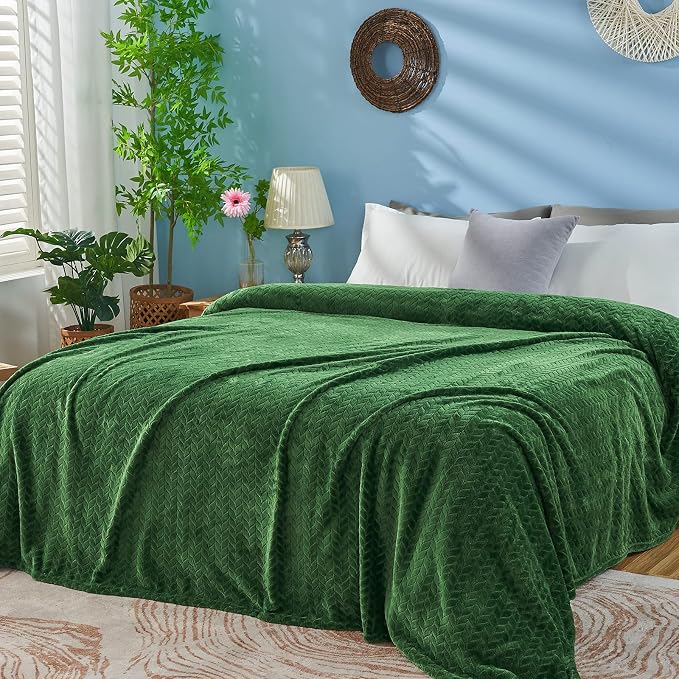inhand Fleece Queen Blanket for Bed, Super Soft Flannel Cozy Queen Bed Blanket by inhand