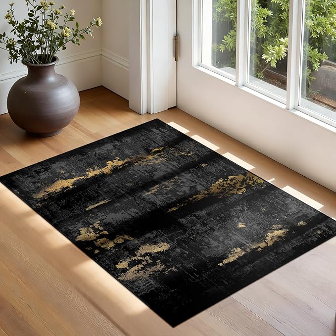 Washable Area Rugs 2'x3' Non-Slip Modern Abstract Soft - Image 7
