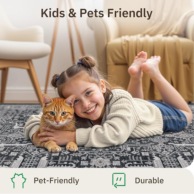 Washable 2x3 Entryway Area Rug - Image 7