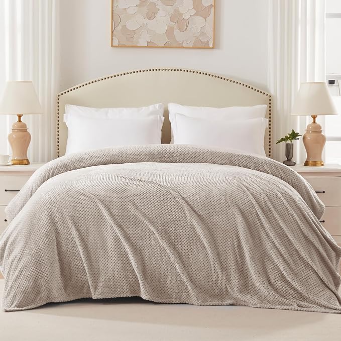 Exclusivo Mezcla Fleece Bed Blanket King Size, Super Soft and Warm Blankets - Image 3