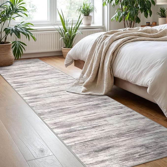 KOZYFLY Modern Abstract Washable Rug Runner 2x8 Hallway Runner Rug Non-Slip - Image 7